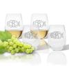 personalized+tritan+acrylic+stemless+wine+tumbler+set+of+four
