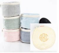 Monogrammed Stripes Circle Case