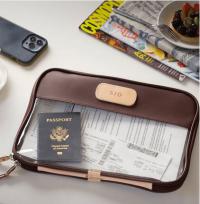 Jon Hart Designs Personalized Clear Folio Travel Case