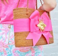 Charlotte Large Oval Bali Bag Bow 3D Motif 