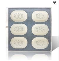Monogrammed Engraved Luxury Set of 6 Soaps