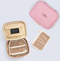 Personalized Isabella Leather Jewelry Case 