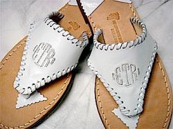 White Monogram on White with White Trim White Monogram on White  NULL