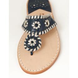Regal Blue with Platinum Palm Beach Sandals Regal Blue with Platinum Apparel & Accessories > Shoes > Sandals > Thongs & Flip-Flops