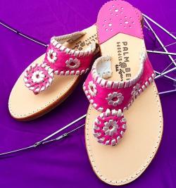 Linaria with Platinum Palm Beach Sandals Linaria with Platinum Apparel & Accessories > Shoes > Sandals > Thongs & Flip-Flops