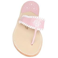 Arbutus with White Palm Beach Sandals Arbutus with White Aubrey Apparel & Accessories > Shoes > Sandals > Thongs & Flip-Flops