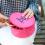 personalized+round+hot+pink+jewelry+case