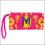 ikat+pattern+beaded+monogram+wristlet