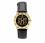monogrammed+ladies+watch+in++black+and+gold