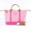 monogrammed+hot+pink+stripes+weekender+bag+
