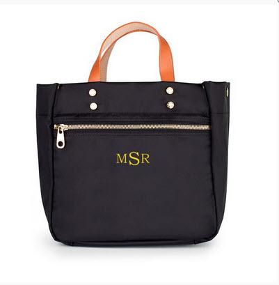  Personalized Joey Tote Black, Navy, Mauve, Cognac  Apparel & Accessories > Handbags > Tote Handbags