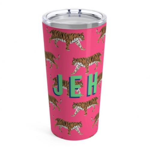 Clairebella Large Tiger Pink Tumbler  Home & Garden > Kitchen & Dining > Tableware > Drinkware > Tumblers