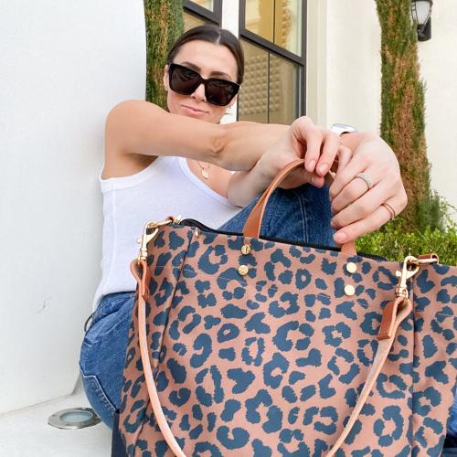 Personalized Boulevard Parker Leopard Nylon Tote   Apparel & Accessories > Handbags > Tote Handbags