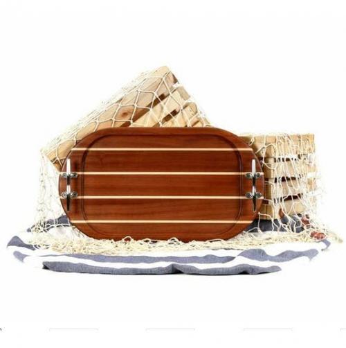 Personalized Oval Sapele Serving Tray  Home & Garden > Kitchen & Dining > Kitchen Tools & Utensils > Cutting Boards