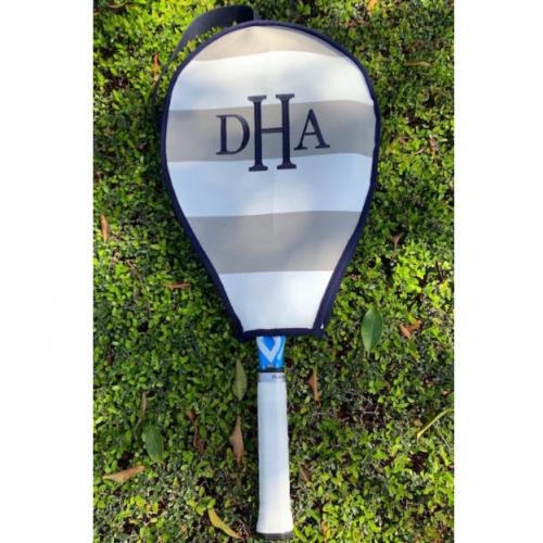 Queen Bea Monogrammed Tennis Cover  Sporting Goods > Racquet Sports > Tennis > Tennis Racket Accessories > Tennis Racket Bags