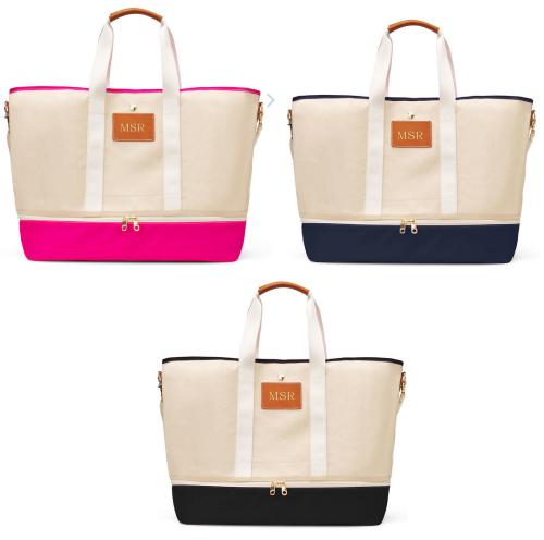 Personalized Boulevard Lara Large Shoe Compartment Tote  Luggage & Bags