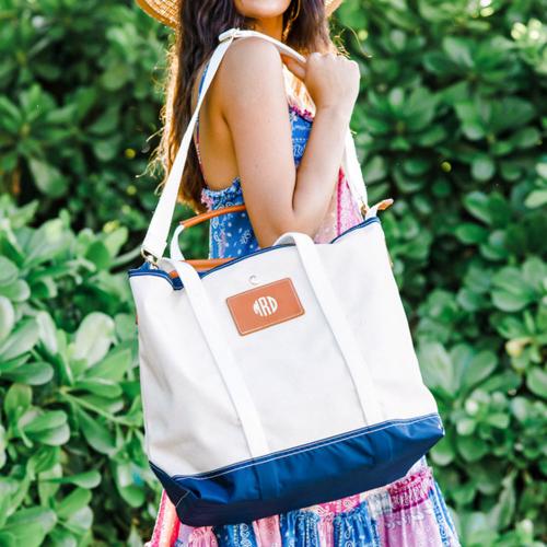 Personalized Boulevard Kennedy Medium Canvas Tote   Apparel & Accessories > Handbags > Tote Handbags