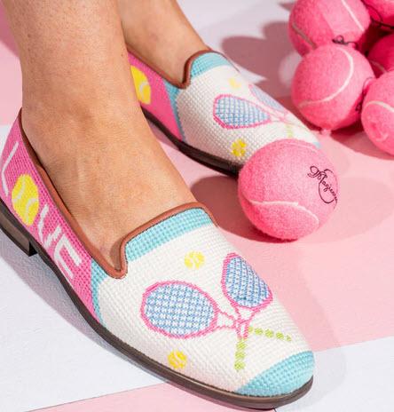 By Paige Ladies Tennis Anyone Needlepoint Loafers  Apparel & Accessories > Shoes > Loafers