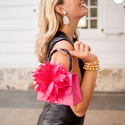 Lisi Lerch Pink Lulu Hot Pink Handle Bag Lisi Lerch Pink Lulu Hot Pink Handle Bag Apparel & Accessories > Handbags > Clutches & Special Occasion Bags