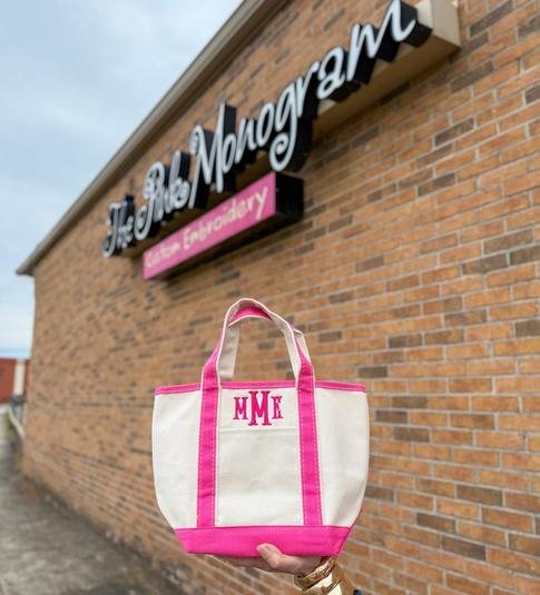 Monogrammed Handy Open Top Tote Over 20 Colors  Apparel & Accessories > Handbags > Tote Handbags