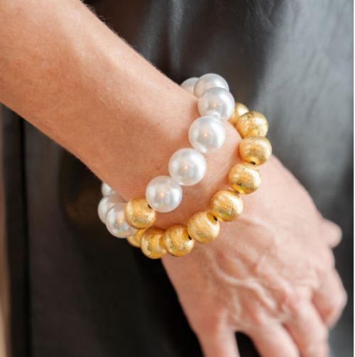 Lisi Lerch Birdie Freshwater Pearl Bracelet 14mm Lisi Lerch Birdie Freshwater Pearl Bracelet 14mm Apparel & Accessories > Jewelry > Bracelets