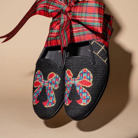 By Paige Tartan Bow Holiday Loafers   Apparel & Accessories > Shoes > Loafers