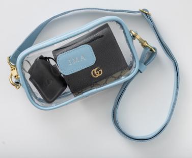  Jon Hart Designs Clear Crosslet Crossbody Bag  Apparel & Accessories > Handbags > Cross-Body Handbags