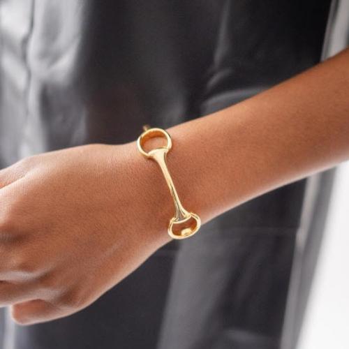 Lisi Lerch 18K Gold Plated Horse Bit Cuff Bracelet Lisi Lerch 18K Gold Plated Horse Bit Cuff Bracelet Apparel & Accessories > Jewelry > Bracelets