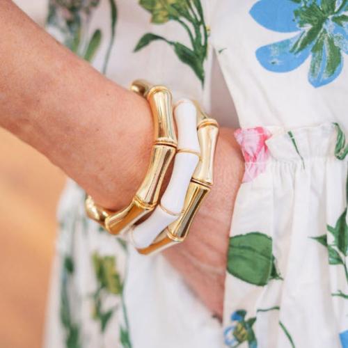 Lisi Lerch Logan Bamboo Acrylic Bracelet  Apparel & Accessories > Jewelry > Bracelets
