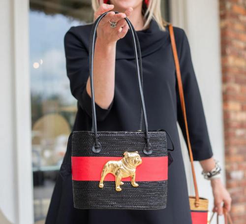 Georgia Bulldog Medium Black Bali Bag Georgia Bulldog Black Medium Bali Bag Apparel & Accessories > Handbags > Clutches & Special Occasion Bags