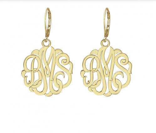 Classic Monogram Leverback Earrings 25 mm   Apparel & Accessories > Jewelry > Earrings