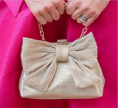 Lisi Lerch Samantha Clutch with Bow Lisi Lerch Samantha Clutch with Bow Apparel & Accessories > Handbags > Clutches & Special Occasion Bags