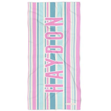 Clairebella Multi Stripe Beach Towel Blue  Home & Garden > Linens & Bedding > Towels > Beach Towels