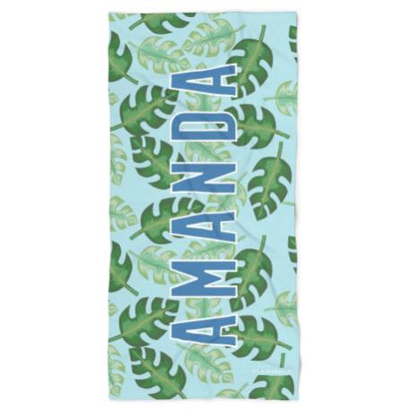 Clairebella Tropical Blue Beach Towel  Home & Garden > Linens & Bedding > Towels > Beach Towels