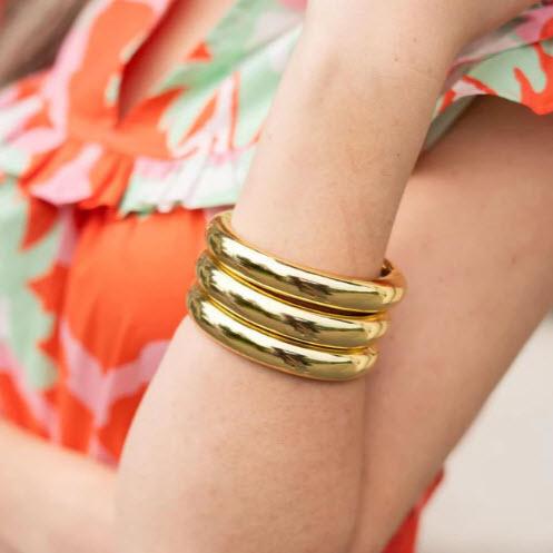 Lisi Lerch Quinn Gold Bangle  Lisi Lerch Quinn Gold Bangle  Apparel & Accessories > Jewelry > Bracelets