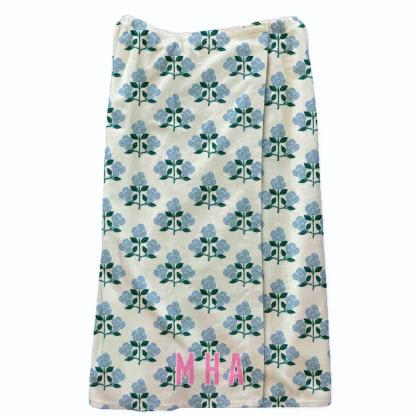 Personalized Clairebella Spa Wrap Betsy Blue  Apparel & Accessories > Clothing > Sleepwear & Loungewear > Robes