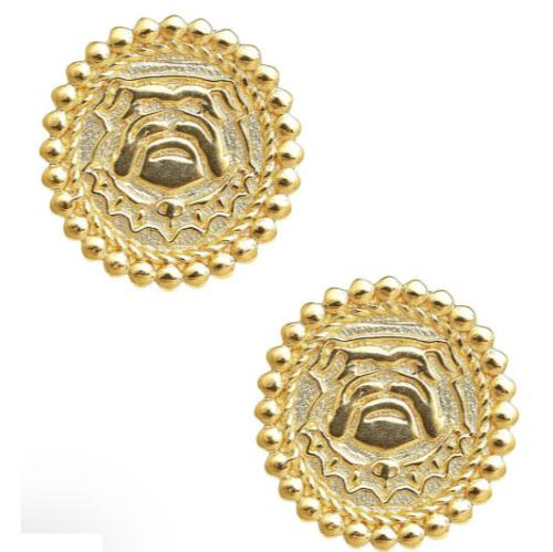 Lisi Lerch Bulldog Coin Stud Gold Earring Lisi Lerch Bulldog Coin Stud Gold Earring Apparel & Accessories > Jewelry > Earrings