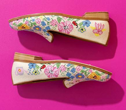 By Paige Needlepoint Loafers in Garden Party  Apparel & Accessories > Shoes > Loafers