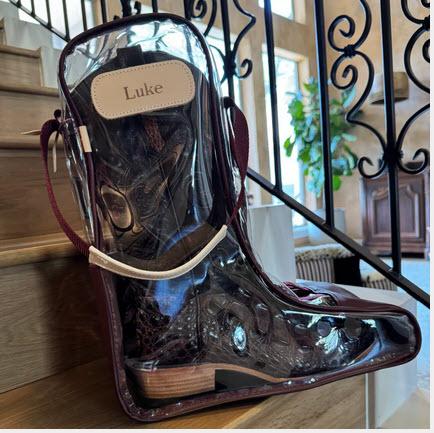 Jon Hart Designs Clear Boot Bag  Luggage & Bags > Suitcases > Carry-On Luggage