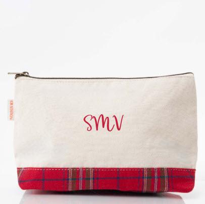 Personalized Red Plaid Clutch  Apparel & Accessories > Handbags > Clutches & Special Occasion Bags