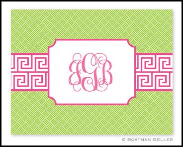 Boatman Geller Greek Key Monogrammed Notes  Office Supplies > General Supplies > Paper Products > Stationery