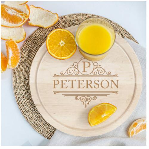 Personalized Cutting Board 16" Round Maple   Home & Garden > Kitchen & Dining > Kitchen Tools & Utensils > Cutting Boards