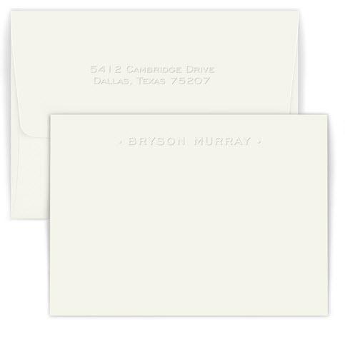 Embossed Graphics Personalized One Line Card  Office Supplies > General Supplies > Paper Products > Stationery