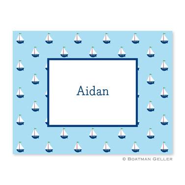 Boatman Geller Little Sailboat Blue Note  Office Supplies > General Supplies > Paper Products > Stationery