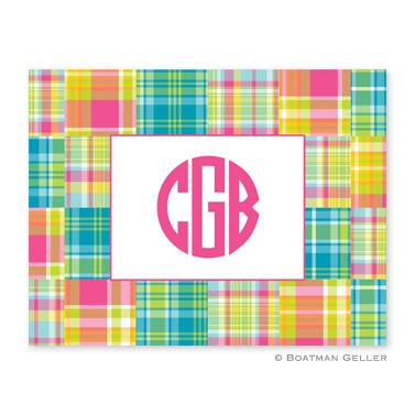 Boatman Geller Bright Madras Patch Note  Office Supplies > General Supplies > Paper Products > Stationery