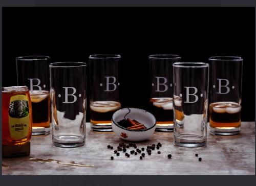 Personalized Tall Coolers Crystal Aristocrat Glasses  Home & Garden > Kitchen & Dining > Barware