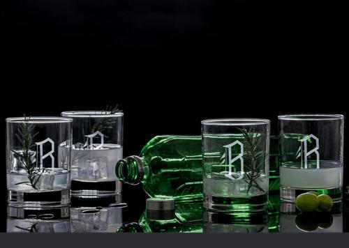 Personalized Double Old Fashioned Glasses Set of Four  Home & Garden > Kitchen & Dining > Barware