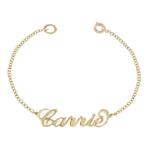 Nameplate Bracelet from The Pink Monogram  Apparel & Accessories > Jewelry > Bracelets