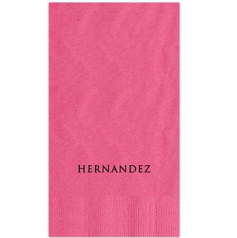 Embossed Graphics Derby Foil-Stamped Guest Towel  Arts & Entertainment > Party & Celebration