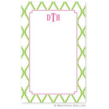 Boatman Geller Personalized Notepad Green and Raspberry  Office Supplies > General Supplies > Paper Products > Notebooks & Notepads